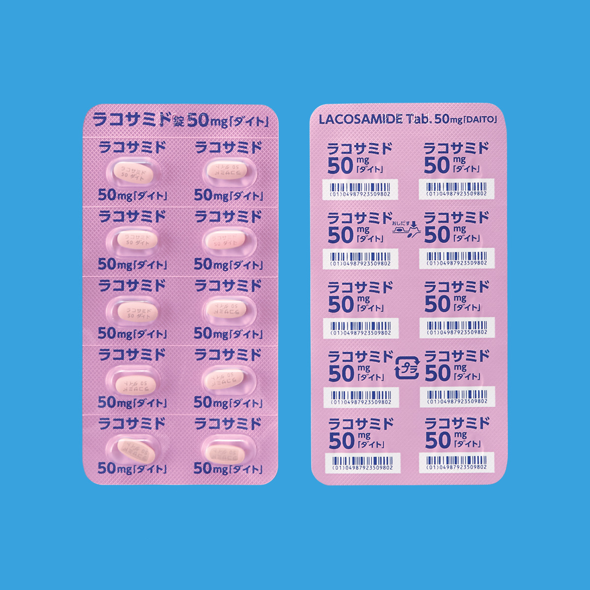 ラコサミド錠50mg「ダイト」